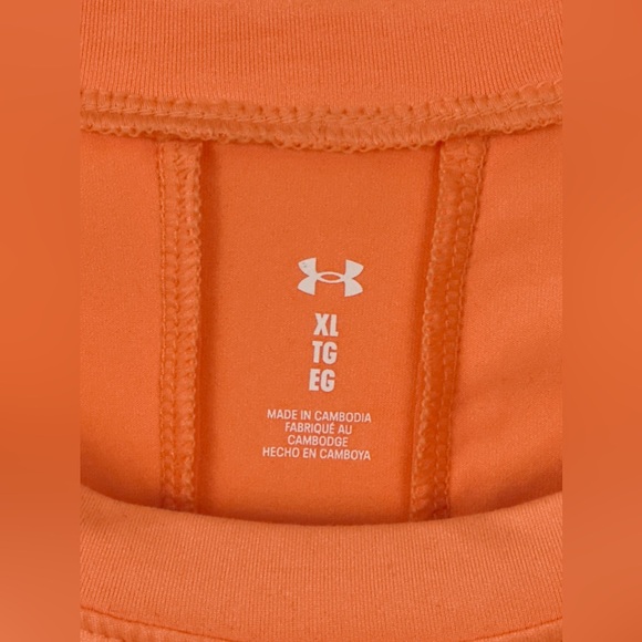Under Armour Women’s Orange Tropic Knockout T-Back Tank Loose Fit XL    … - Picture 4 of 8